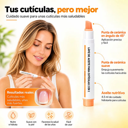 ¡Uñas bonitas y cuidadas en casa!  Kit 2 en 1: suaviza e hidrata tus cutículas para una manicura más bonita.