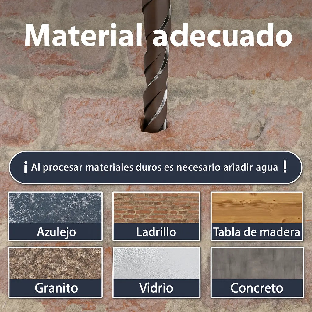 Set de 4 puntas multipropósito con 4 bordes dentados para abrir y ampliar agujeros
