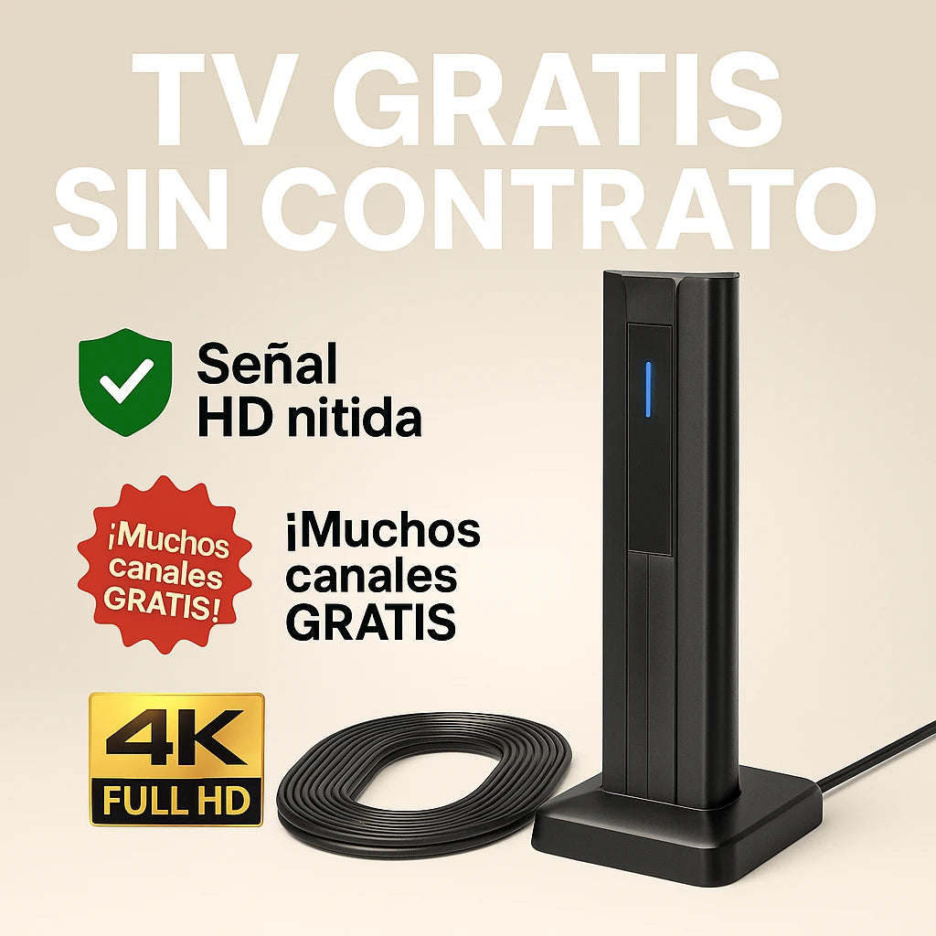 Antena HD-TV GRATIS ❌sin mensualidades NI INTERNET
