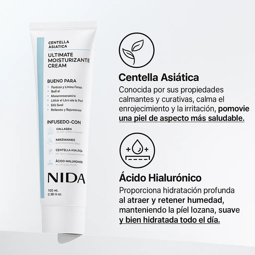 NIDA CREAM®-Crema Reafirmante (Nuevo Envase👨‍⚕️Resultados Clínicamente Comprobados) 100ML