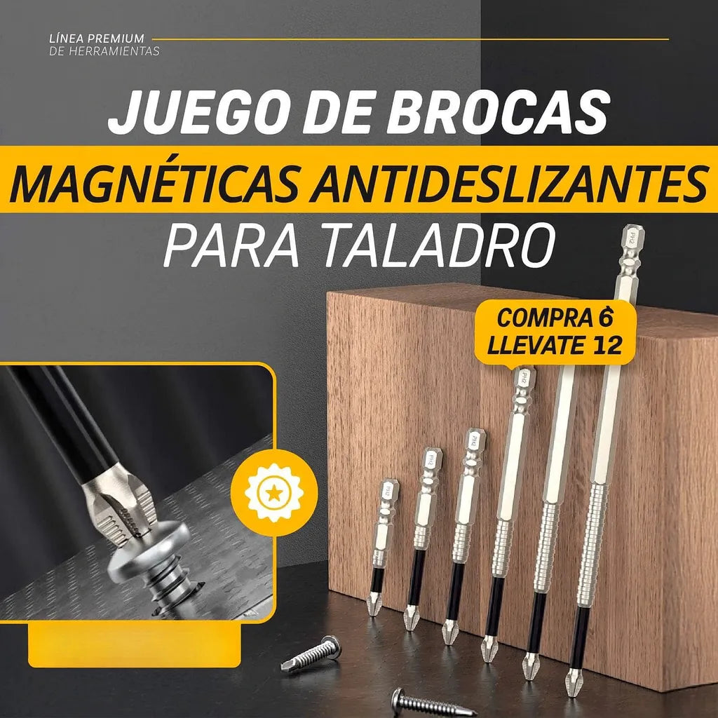 Juego de Brocas antideslizante 🛑PAGA 6 Y TE REGALAMOS OTRAS 6