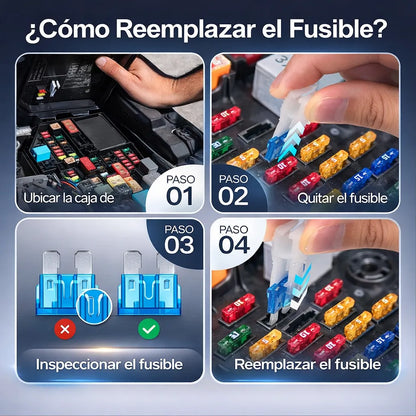 Kit de 300 Fusibles + probador Automotrices para Estar Preparado en Cualquier Camino