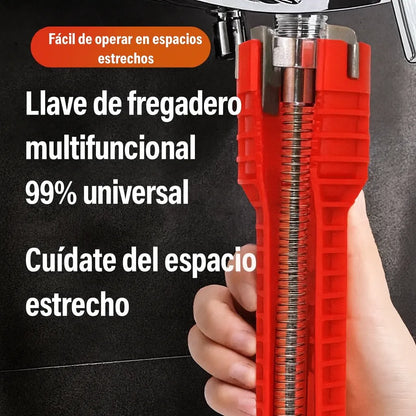 Llave Plomeria 14 en 1 - REALIZA VARIAS TAREAS CON UNA SOLA HERRAMIENTA