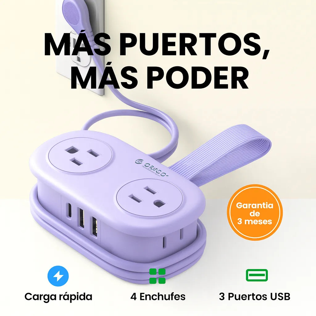 PowerGo™ Carga tus dispositivos sin enredos ni problemas de espacio