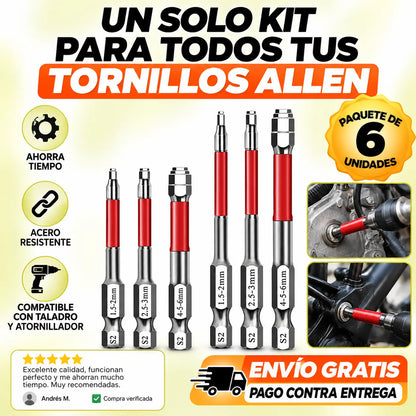 El kit de 6 llaves escalonadas que simplifica tus reparaciones